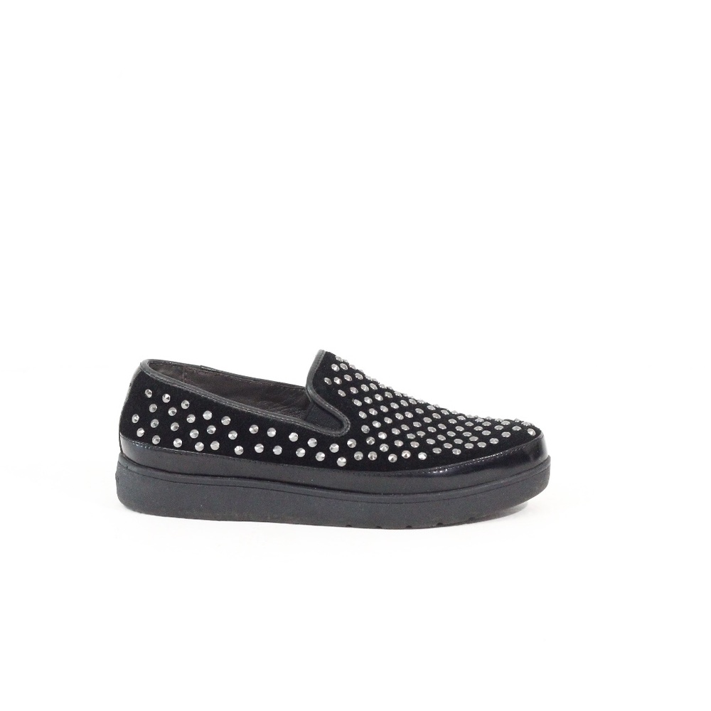 Donald Pliner Platform Loafers sz 6 Women Slip on Shoes Mickey Sneaker studs